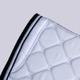 Load image into Gallery viewer, Dressage Saddle Pad - White & Navy
