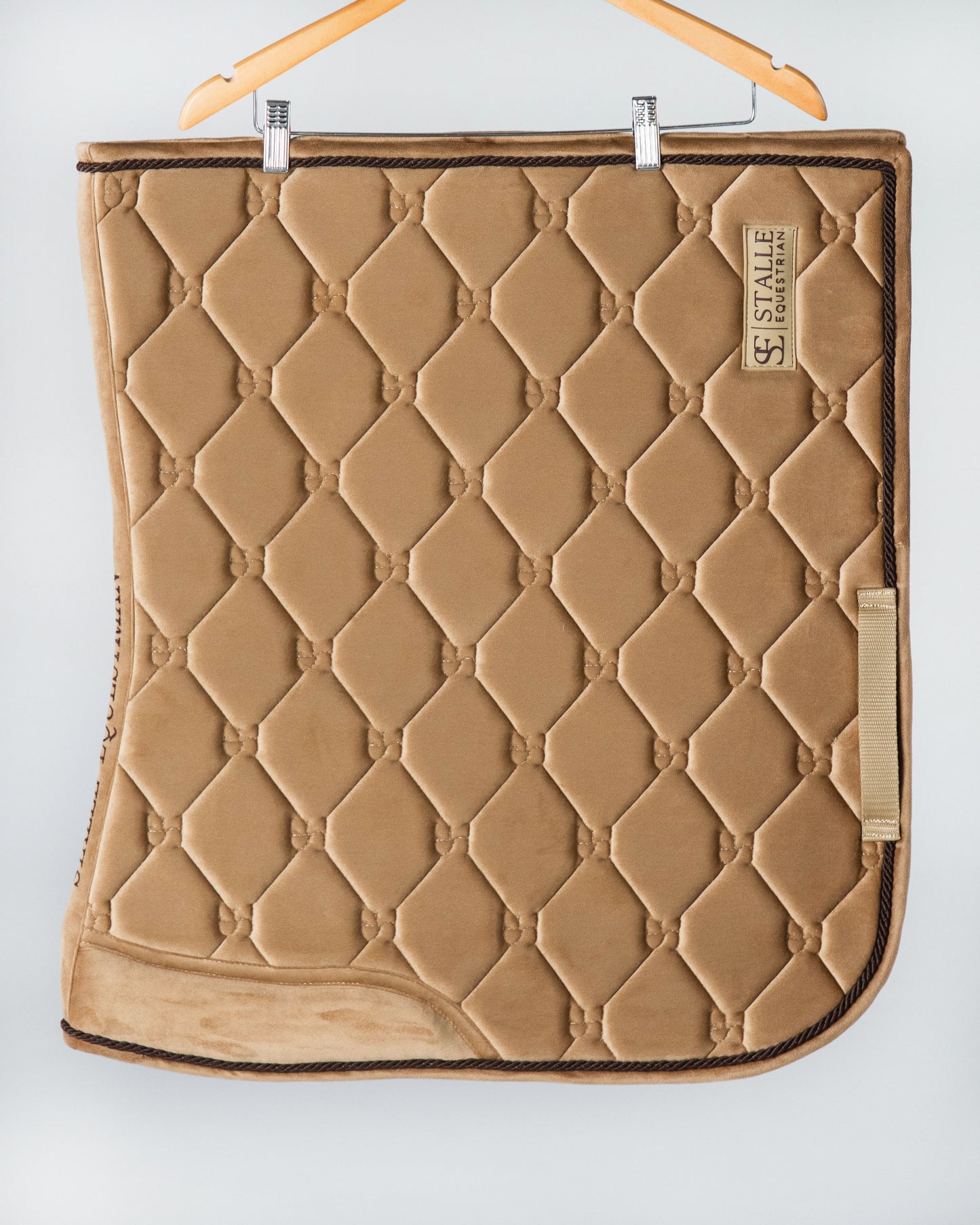 Velvet Dressage Saddle Pad - Gold