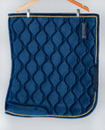 Load image into Gallery viewer, Velvet Dressage Saddle Pad - Blue
