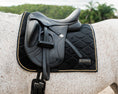 Load image into Gallery viewer, Velvet Dressage Saddle Pad - Black
