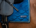 Load image into Gallery viewer, Velvet Dressage Saddle Pad - Blue
