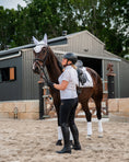 Load image into Gallery viewer, Dressage Saddle Pad - White & Gold
