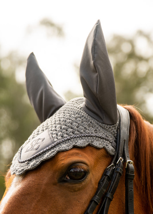 Storm Grey Ear Bonnet (New shape)