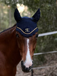 Load image into Gallery viewer, Navy Ear Bonnet
