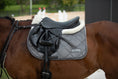 Load image into Gallery viewer, Velvet Jump Saddle Pad - Grey
