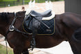 Load image into Gallery viewer, Velvet Jump Saddle Pad - Black
