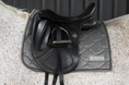 Load image into Gallery viewer, Velvet Dressage Saddle Pad - Grey

