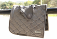 Load image into Gallery viewer, Velvet Dressage Saddle Pad - Grey
